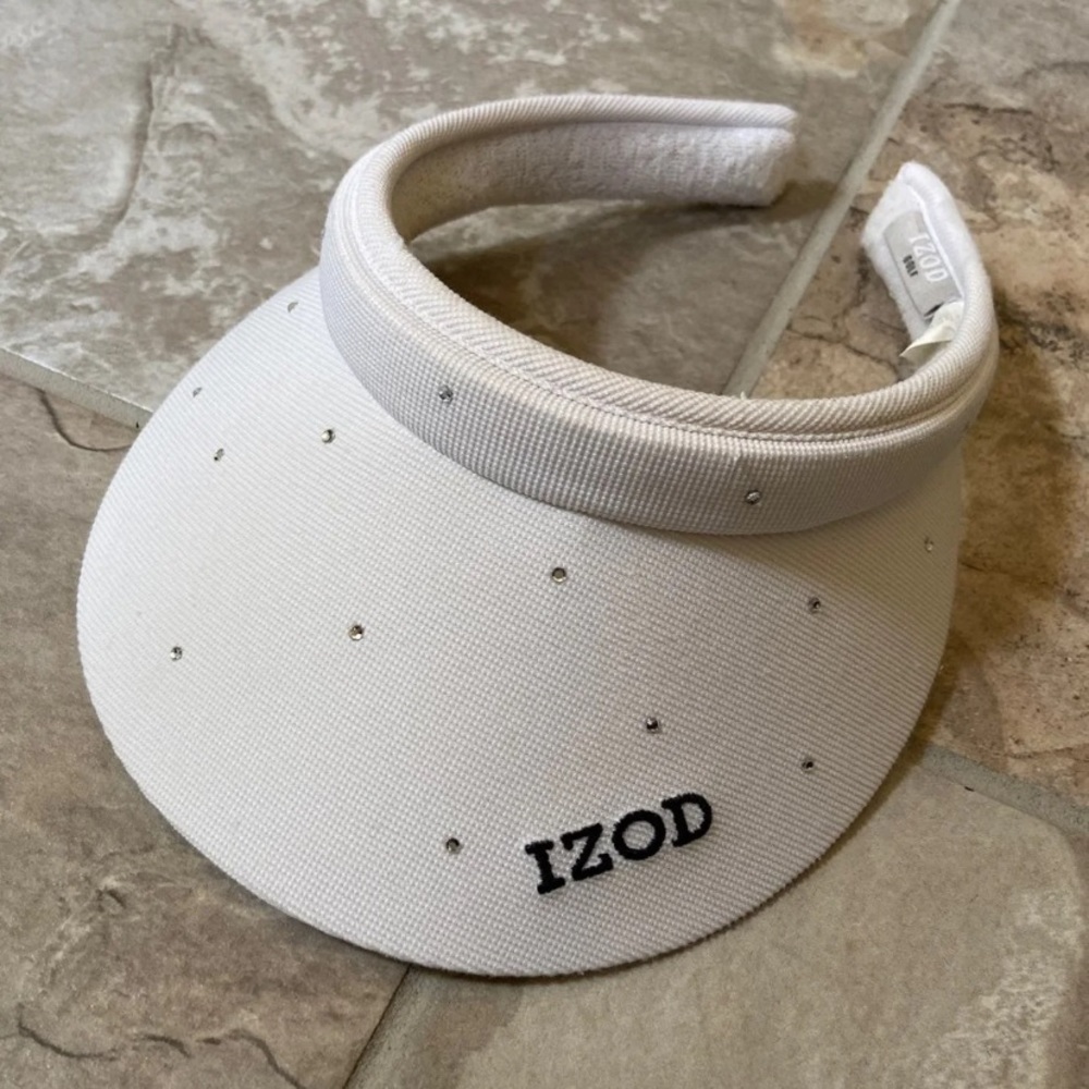 White Bling Golf Visor